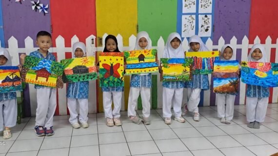 PGTK Smart Cibinong ikuti lomba finger painting dalam peringatan hari anak nasional 2025