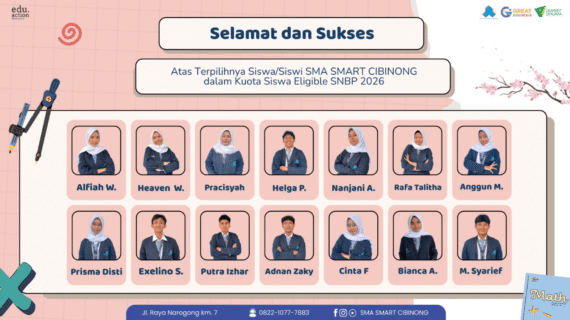 Langkah Pasti Menuju Kampus Impian: Siswa SMA Smart Cibinong Bersinar di SNBP dan TKA 2026