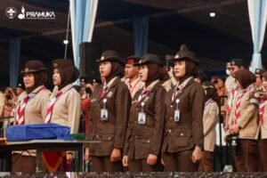 Siswa SMA Smart Cibinong Dipercaya Bertugas sebagai Anggota Protokol Kujang Prayoga pada Hari Pramuka ke-65 dan Jambore Nasional XII
