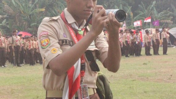 Abimanyu Mukti Prasetyo, Siswa SMA Smart Cibinong, Bertugas sebagai Sangga Kerja dalam Jambore Ranting dan Pesta Siaga 2026